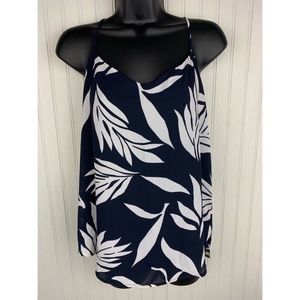 LOFT palm leaf tank top